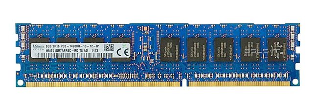 Memory RAM 1x 8GB Hynix ECC REGISTERED DDR3  1866MHz PC3-14900 RDIMM | HMT41GR7AFR8C-RD